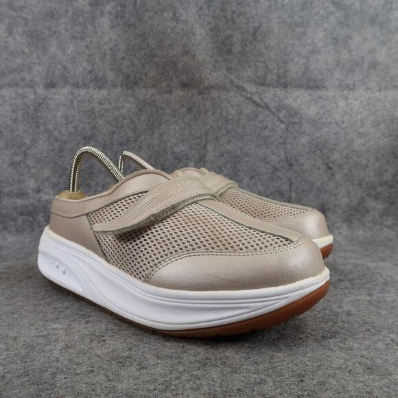 Easy Spirit Shoes Womens 8.5 Clog Slip On Comfort Walking Gellas Leather Casual - Picture 1 of 12